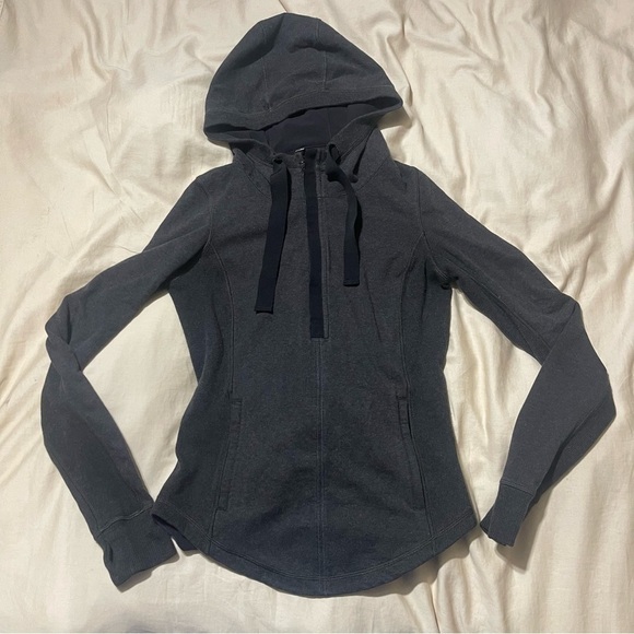 Lululemon Post Sweat Pullover Half Zip Hoodie Size 4 - Picture 9 of 14